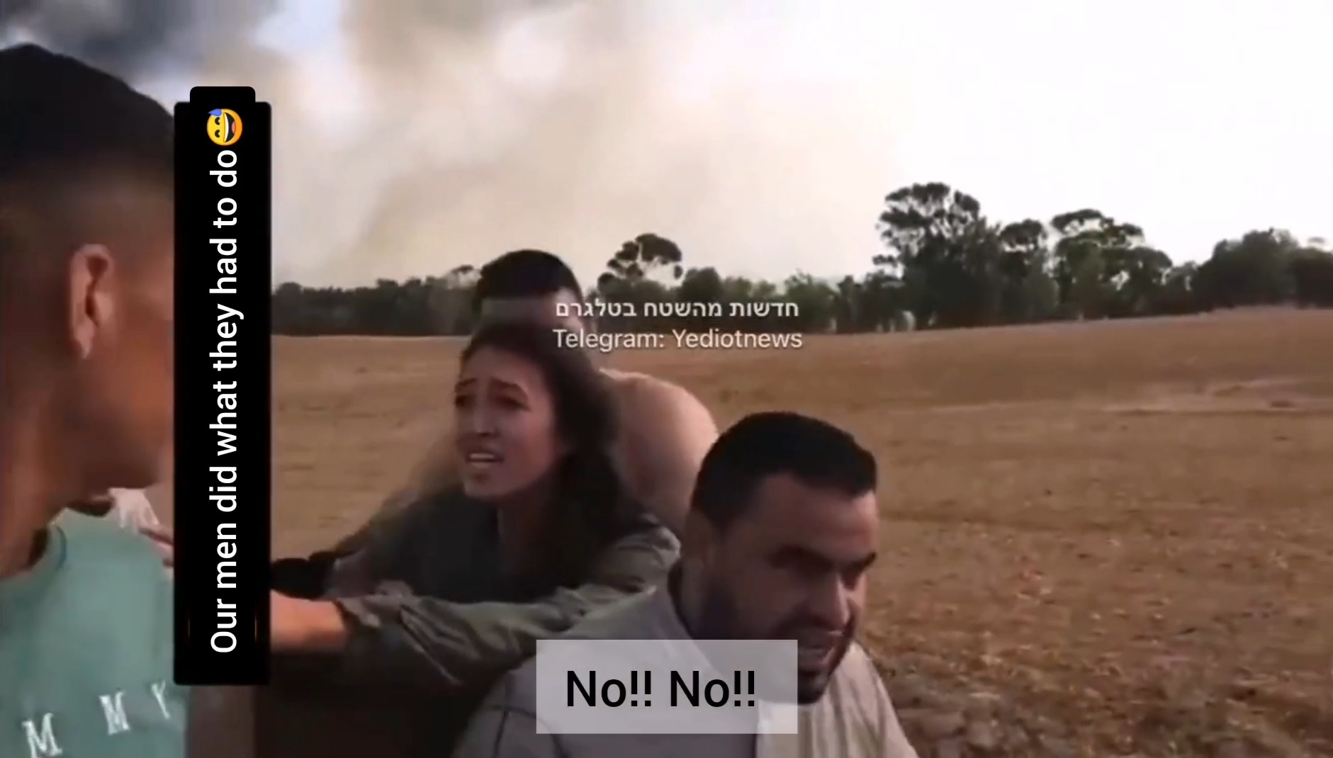 GRAPHIC Video – Palestinian Men / Hamas Terrorists Kidnap Young Female Israeli Noa Argamani & Boyfriend