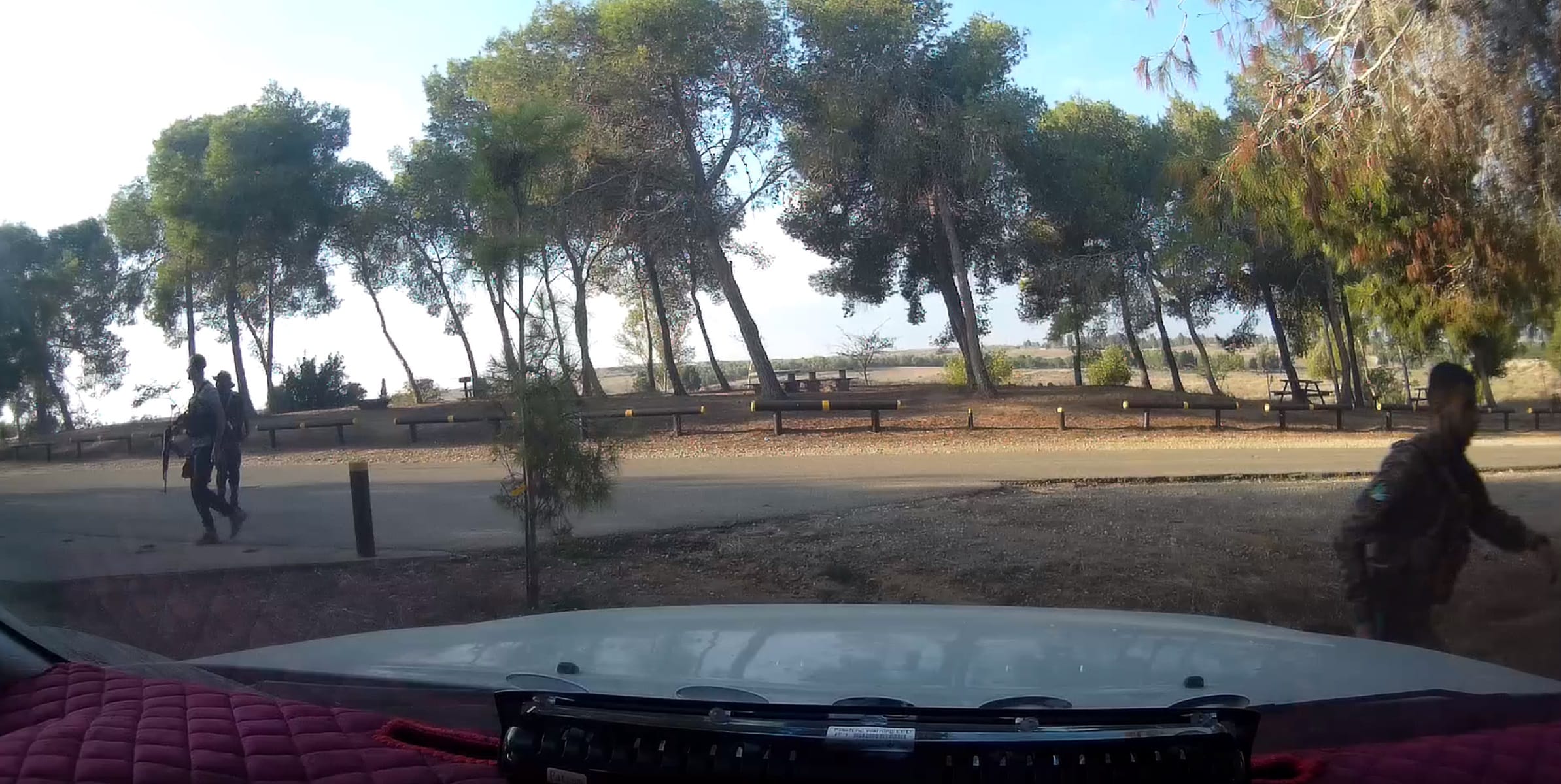 Graphic Video: Palestinian Islamist Terrorist Massacre Dashcam Footage, October 7th, Kibbutz Be’eri, Killing Israeli Civilians on Road